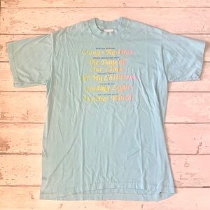 Women’s L/G Blue Short Sleeve Soap Opera Christian Shirt Days of Our Lives Large